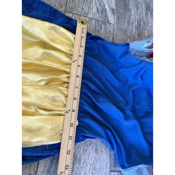 Disney Snow White Gown Princess size 8 girls Dress Halloween Costume ReAd Lights - Picture 8 of 14